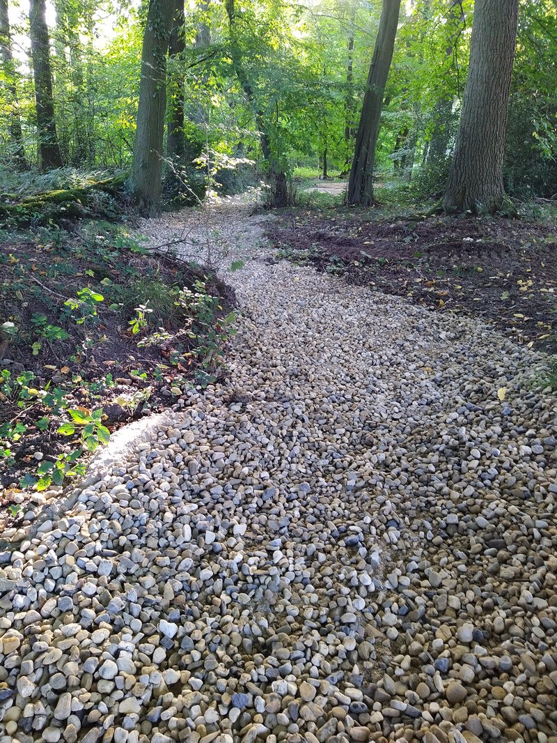 Beekverondieping op Landgoed De Wilmersberg.