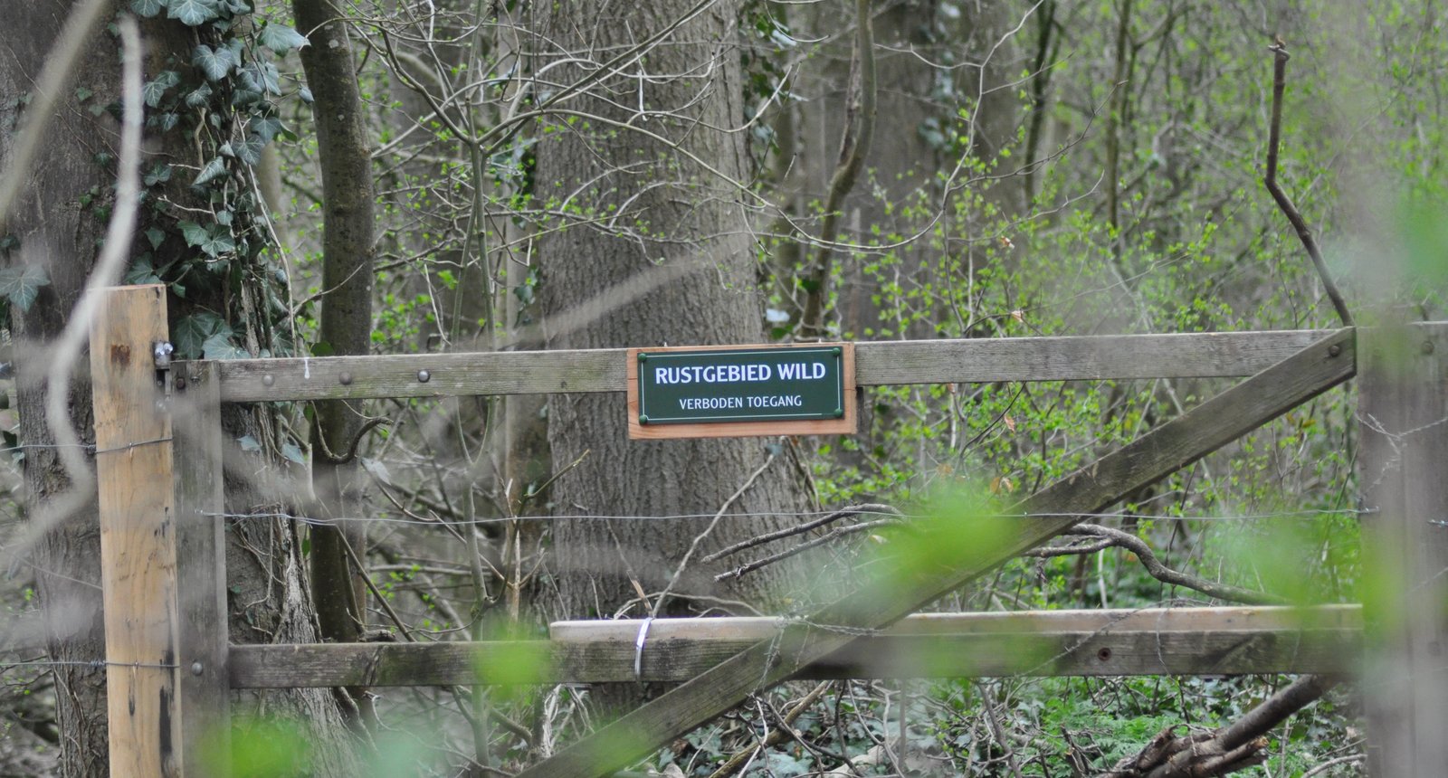 rustgebied wild bordje