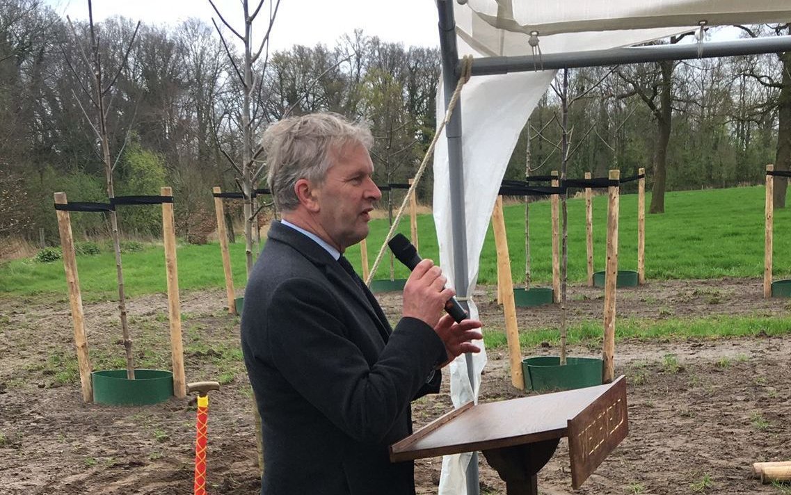 Aanplant Weleveld april 2024 gedeputeerde uitsnede