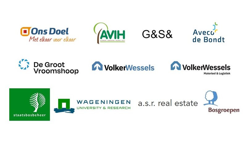 De partners van 'Van bos tot bouw'