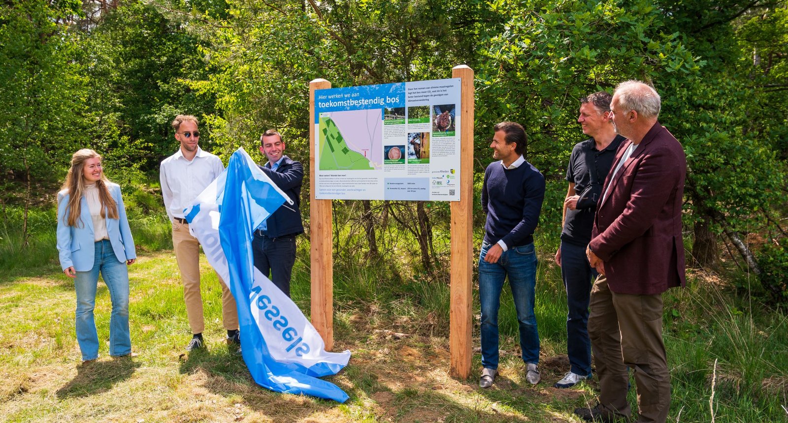 Onthulling klimaatbord Rheden